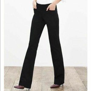 NWT black flared stretch trousers